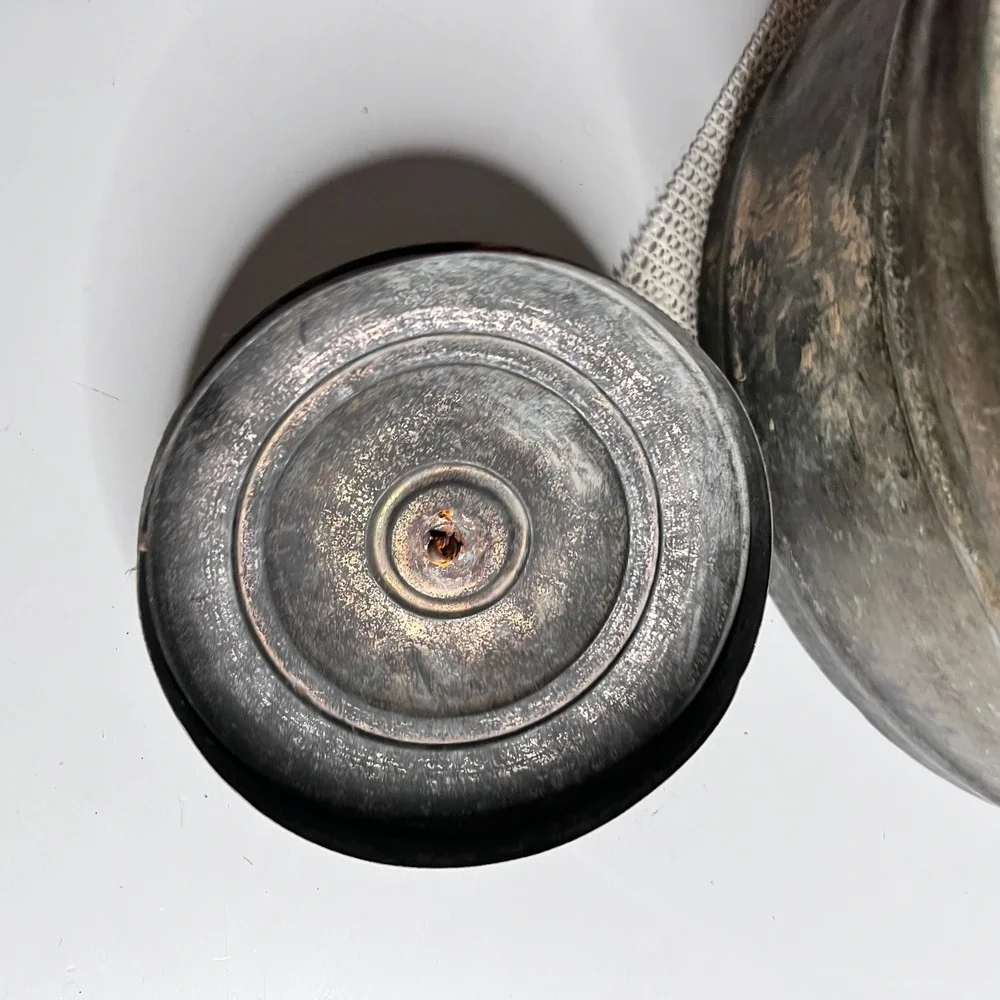 Antique Majestic Copper Tea Kettle Wood Handle Patented‎ May 17 1898 Primitive